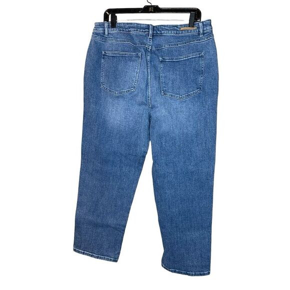 Soft Surroundings Women's Blue Jeans Size 14 Straight Leg Ankle Medium Wash - Picture 2 of 4